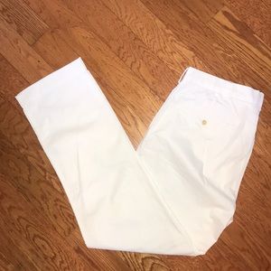 NWOT White Polo by Ralph Lauren Suffield Pant